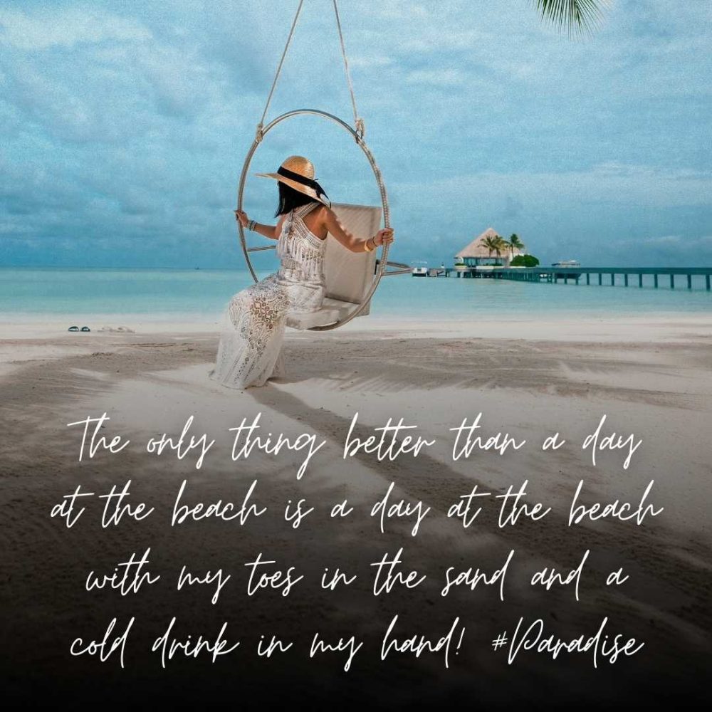 60+ Beach Swing Instagram Captions For Your Summer Photos